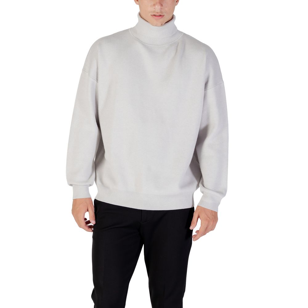 Gray Viscose Sweatshirt - ventzia
