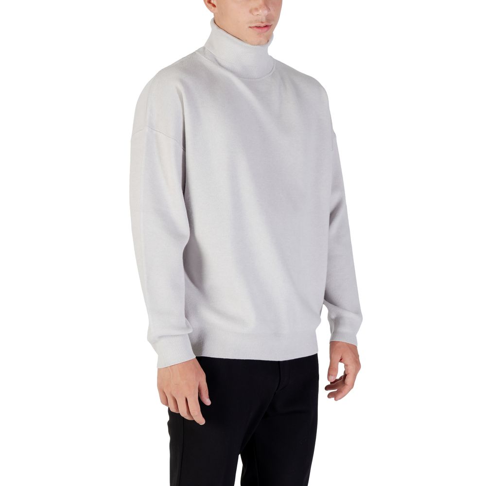 Gray Viscose Sweatshirt - ventzia