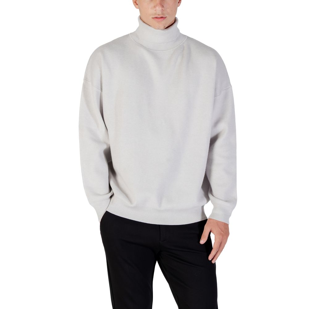 Gray Viscose Sweatshirt - ventzia