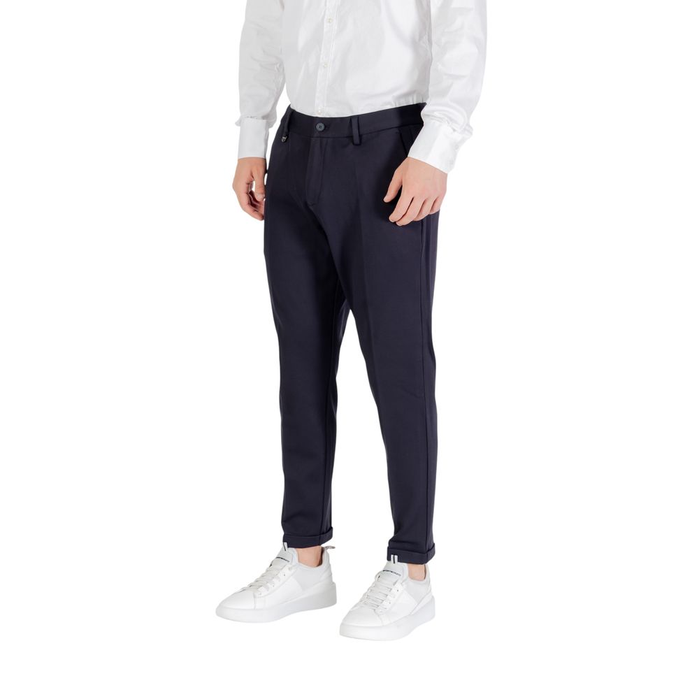 Blue Viscose Dress Pants - ventzia