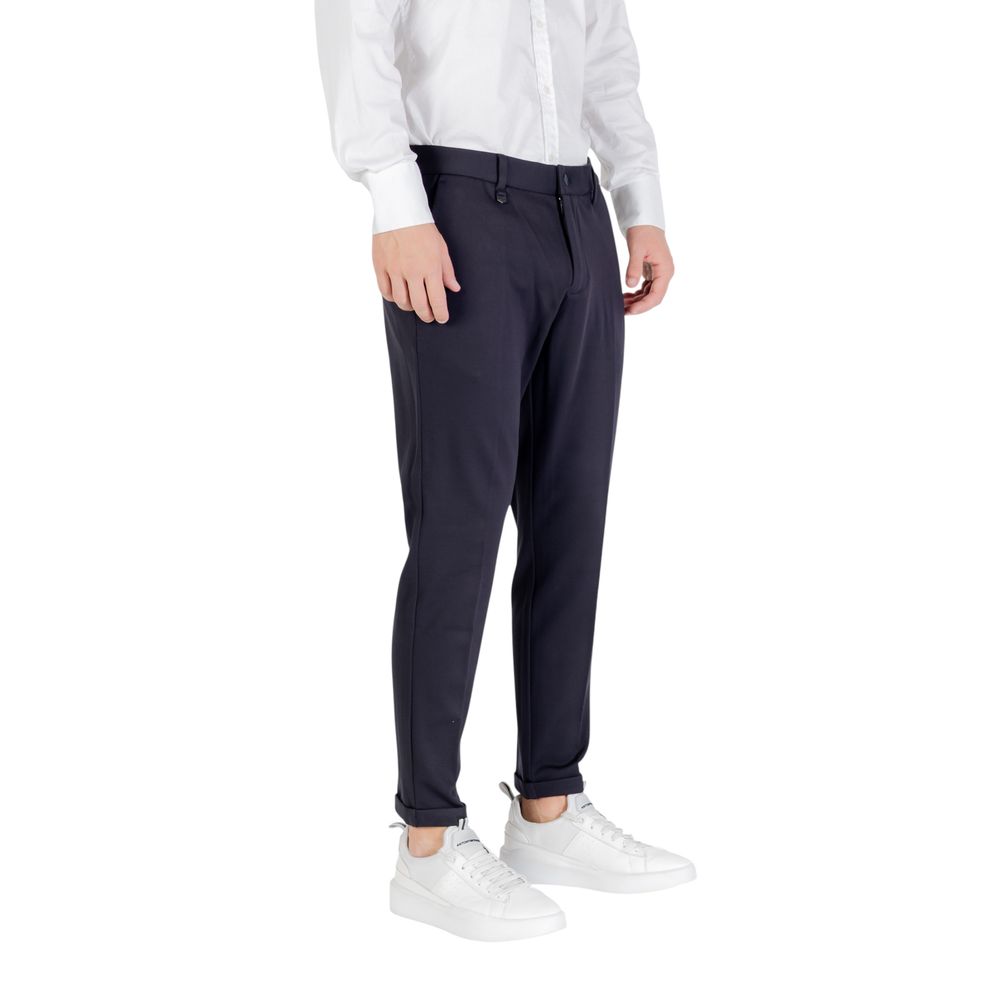 Blue Viscose Dress Pants - ventzia
