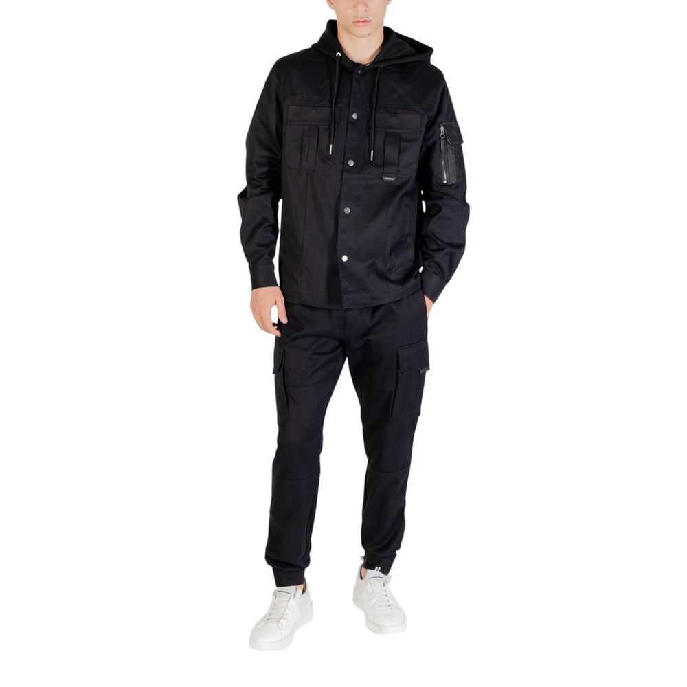 Black Viscose Casual Pants - ventzia