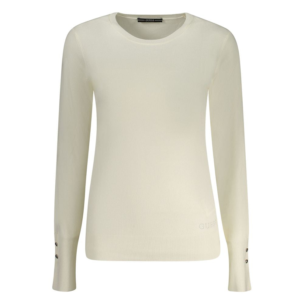 Bianco Viscosa Women Sweater - ventzia