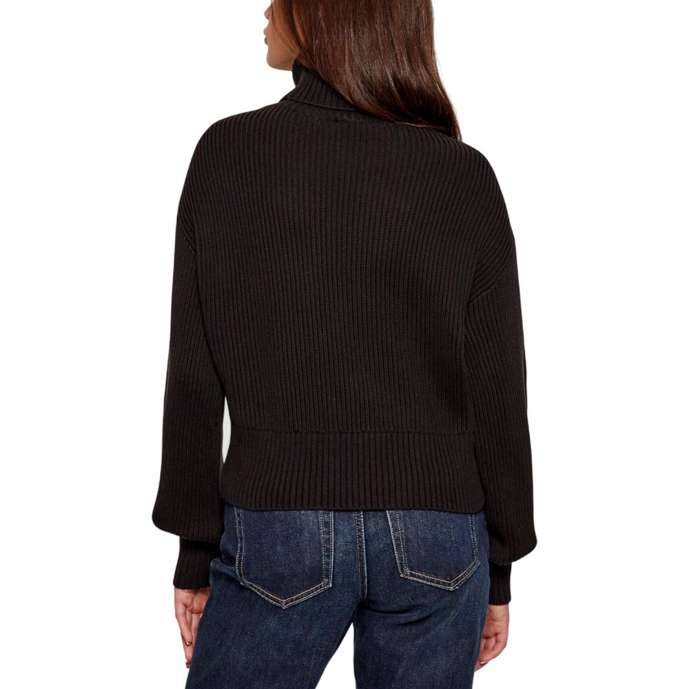 Black Cotton Sweatshirt - ventzia