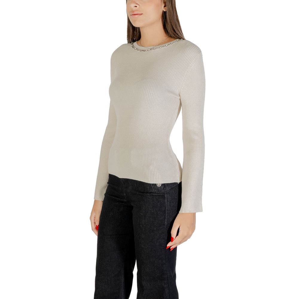 Beige Viscose Sweatshirt - ventzia