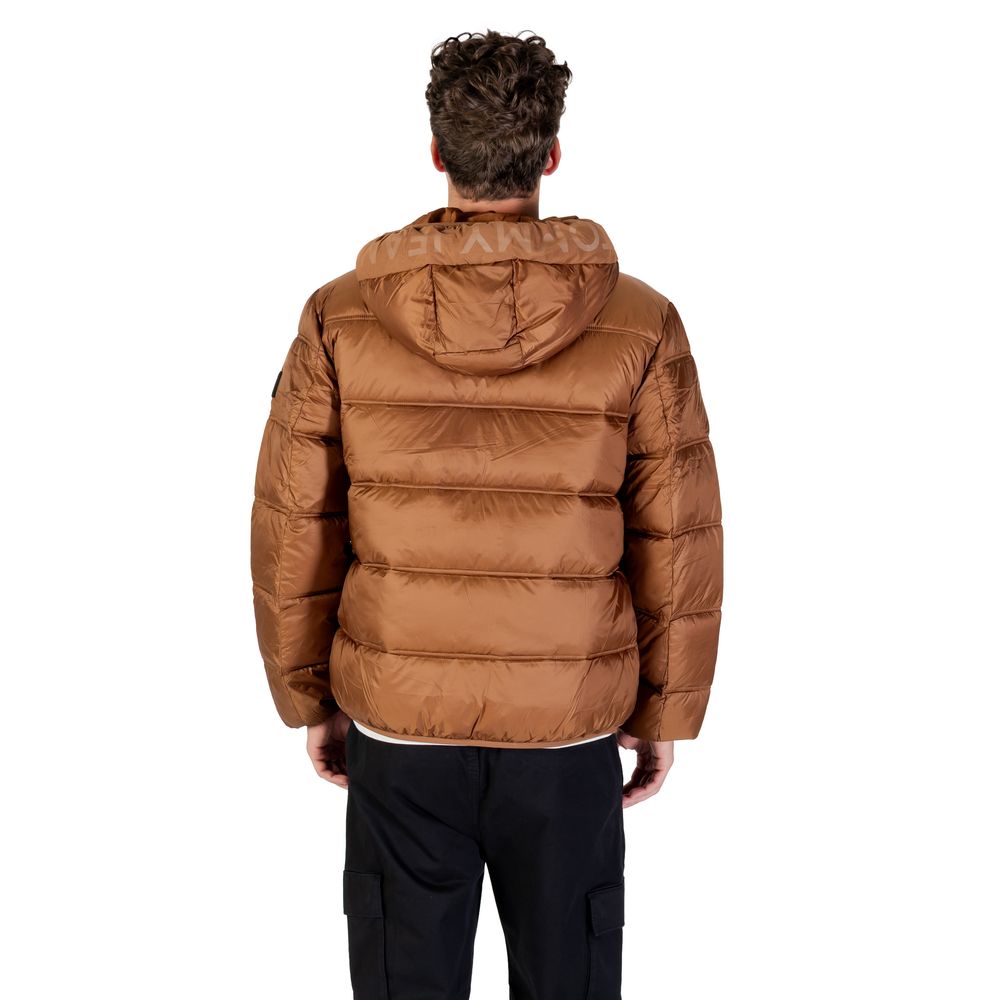Brown Polyamide Coat - ventzia
