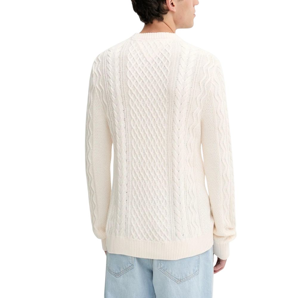 Cream Recycled Cotton Sweatshirt - ventzia