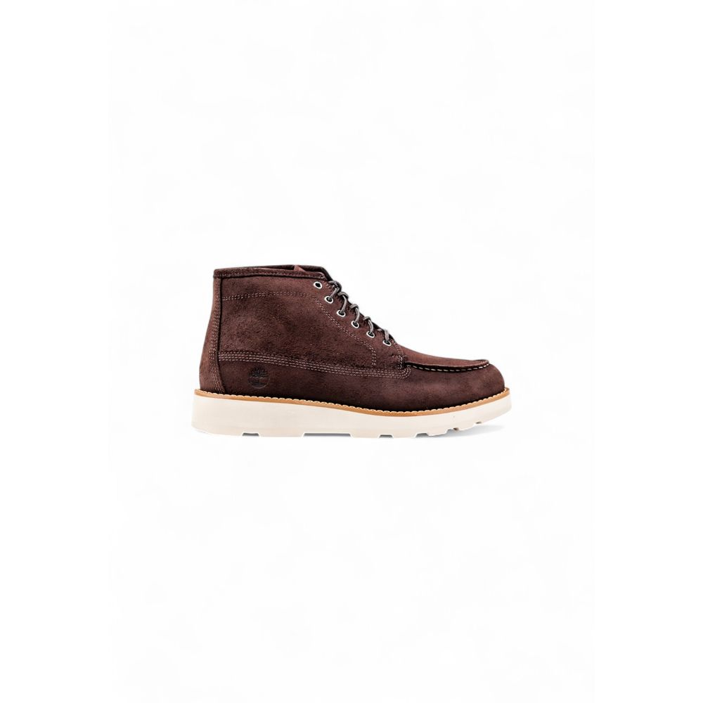 Brown Leather Lace-Up Boots - ventzia