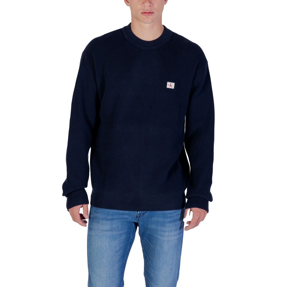 Blue Cotton Sweatshirt - ventzia