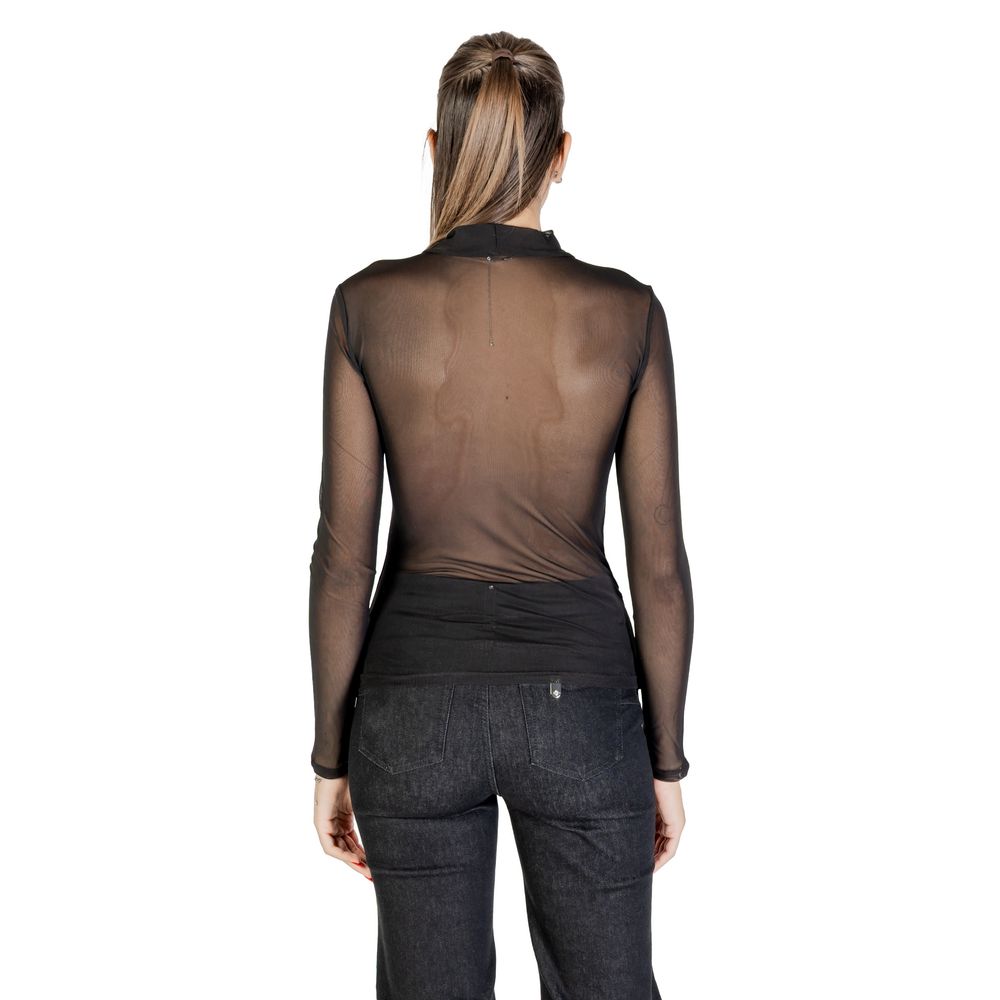 Black Recycled Polyester Blouse - ventzia