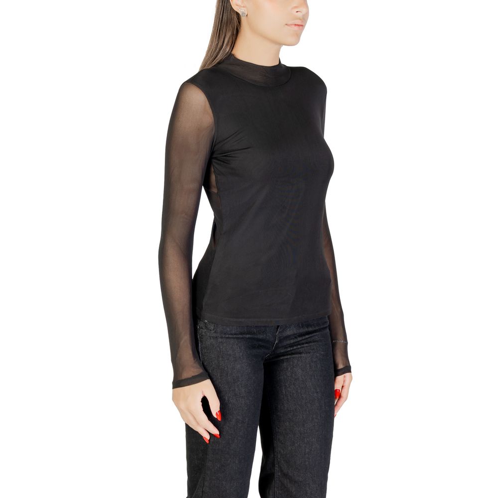 Black Recycled Polyester Blouse - ventzia