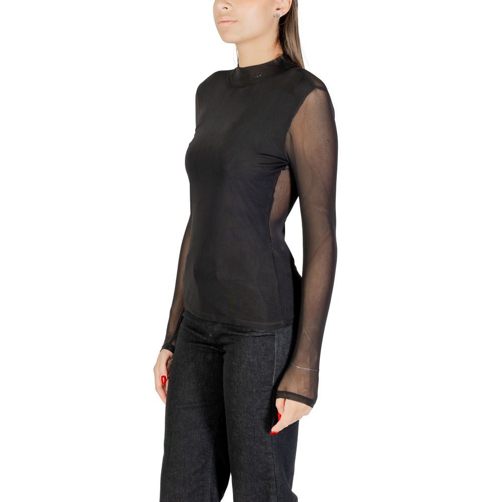 Black Recycled Polyester Blouse - ventzia