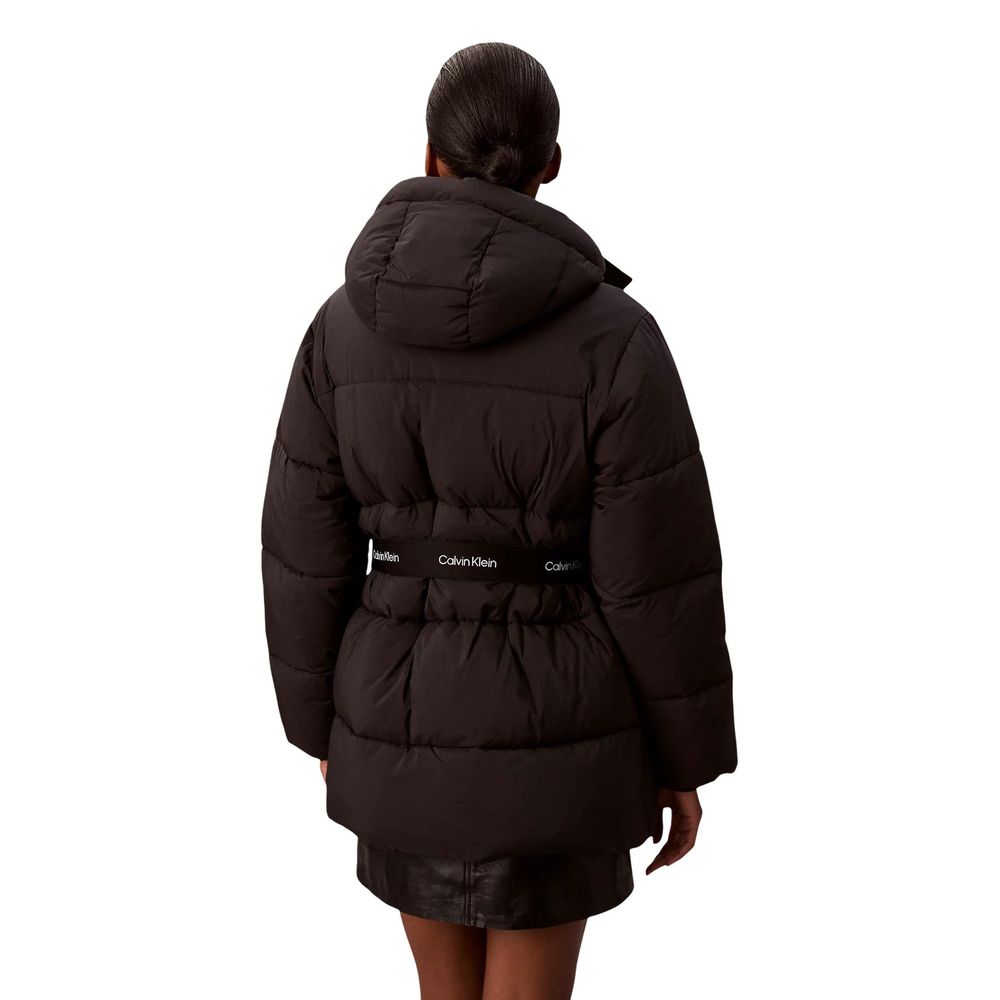 Black Polyamide Coat - ventzia