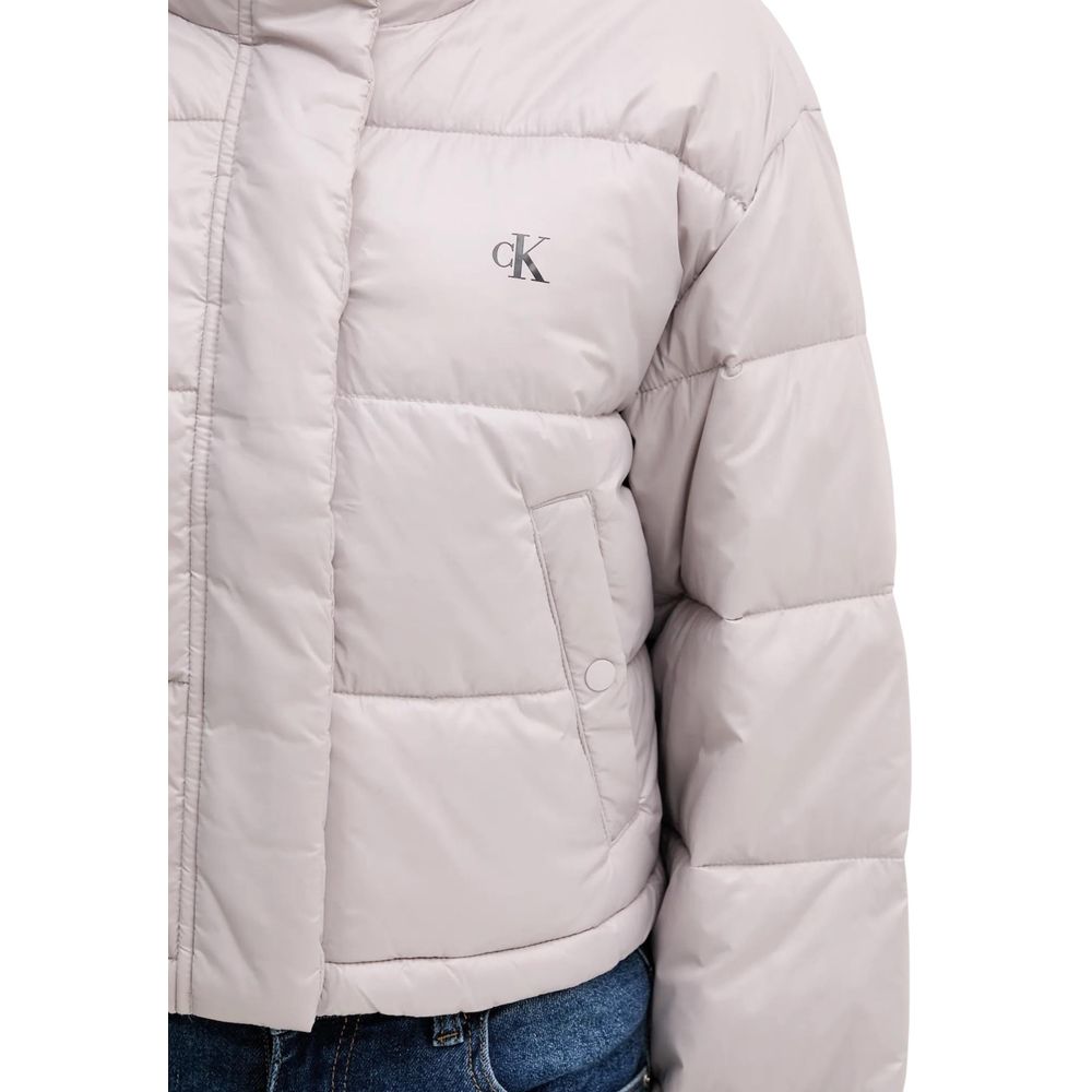 Purple Polyamide Jackets And Coat - ventzia