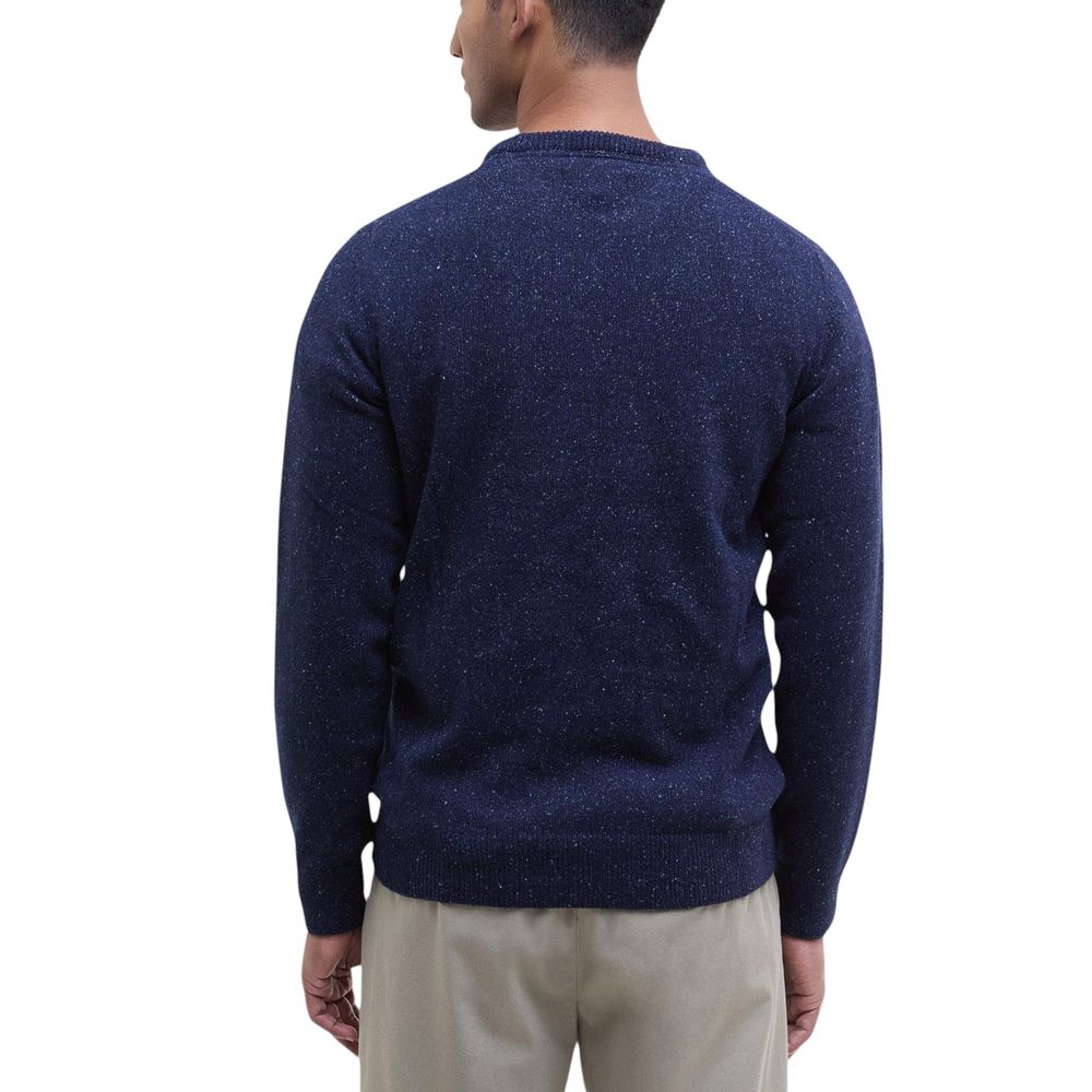 Blue Wool Sweatshirt - ventzia