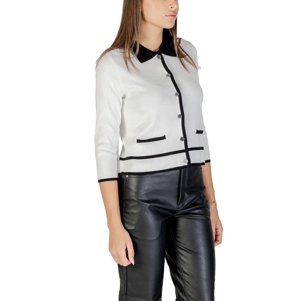 Black And White Viscose Sweatshirt - ventzia