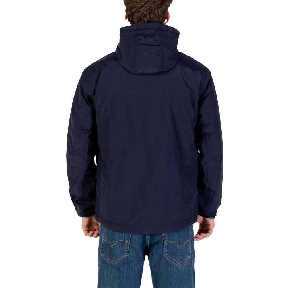 Blue Polyamide Shell Jacket - ventzia