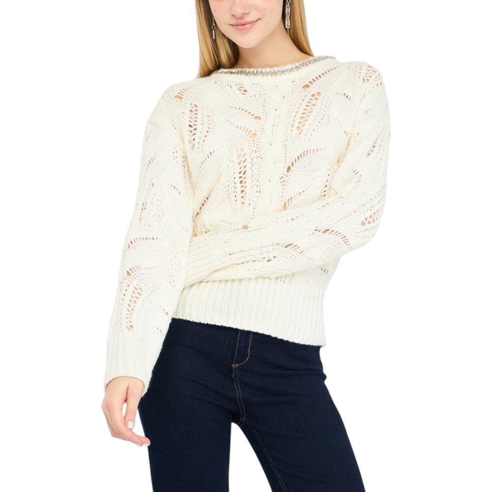 White Marabou Sweatshirt - ventzia