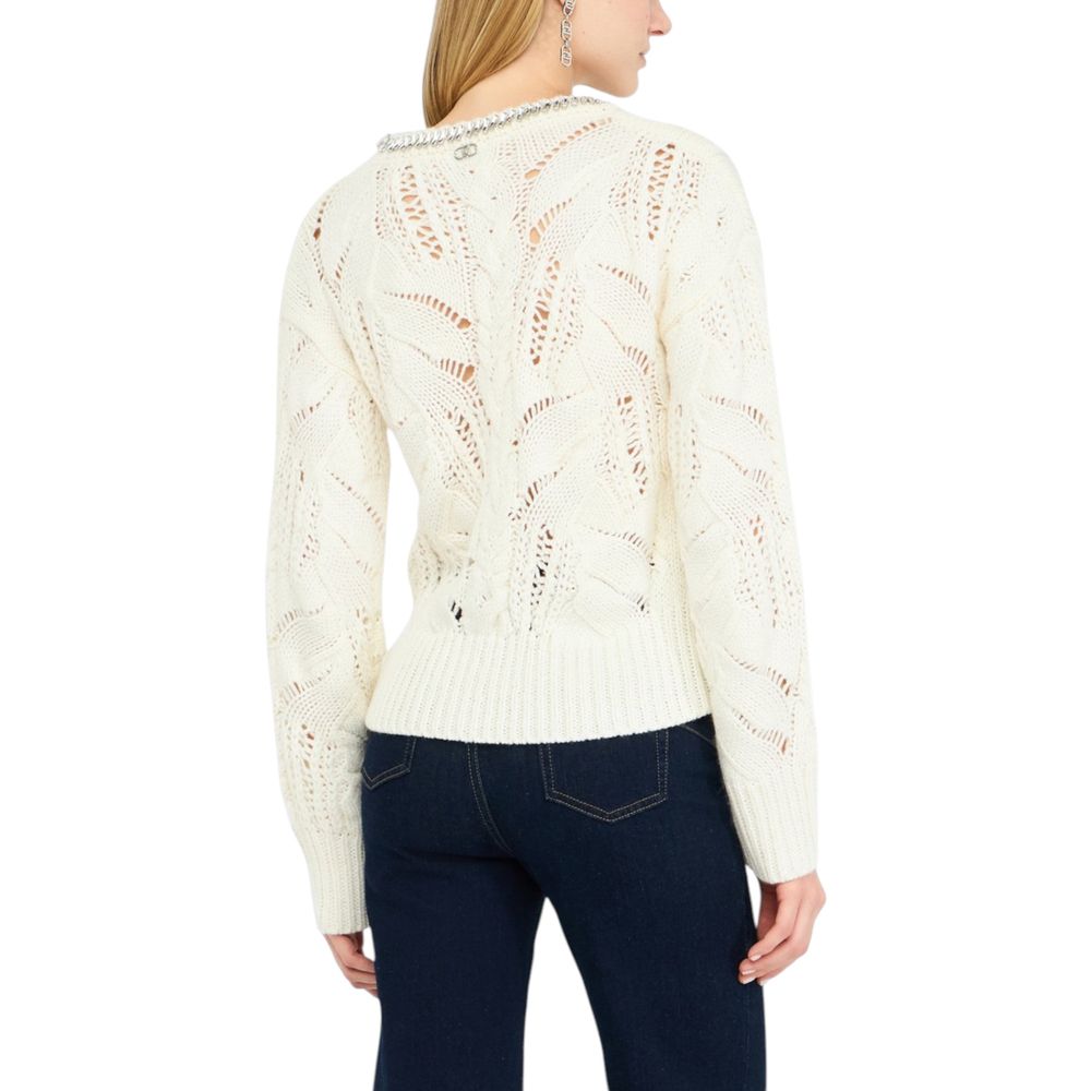 White Marabou Sweatshirt - ventzia