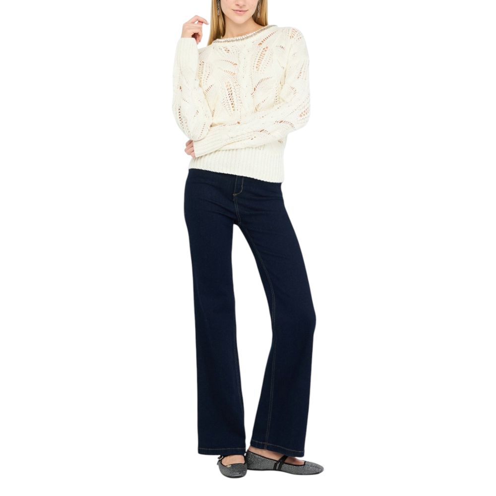 White Marabou Sweatshirt - ventzia
