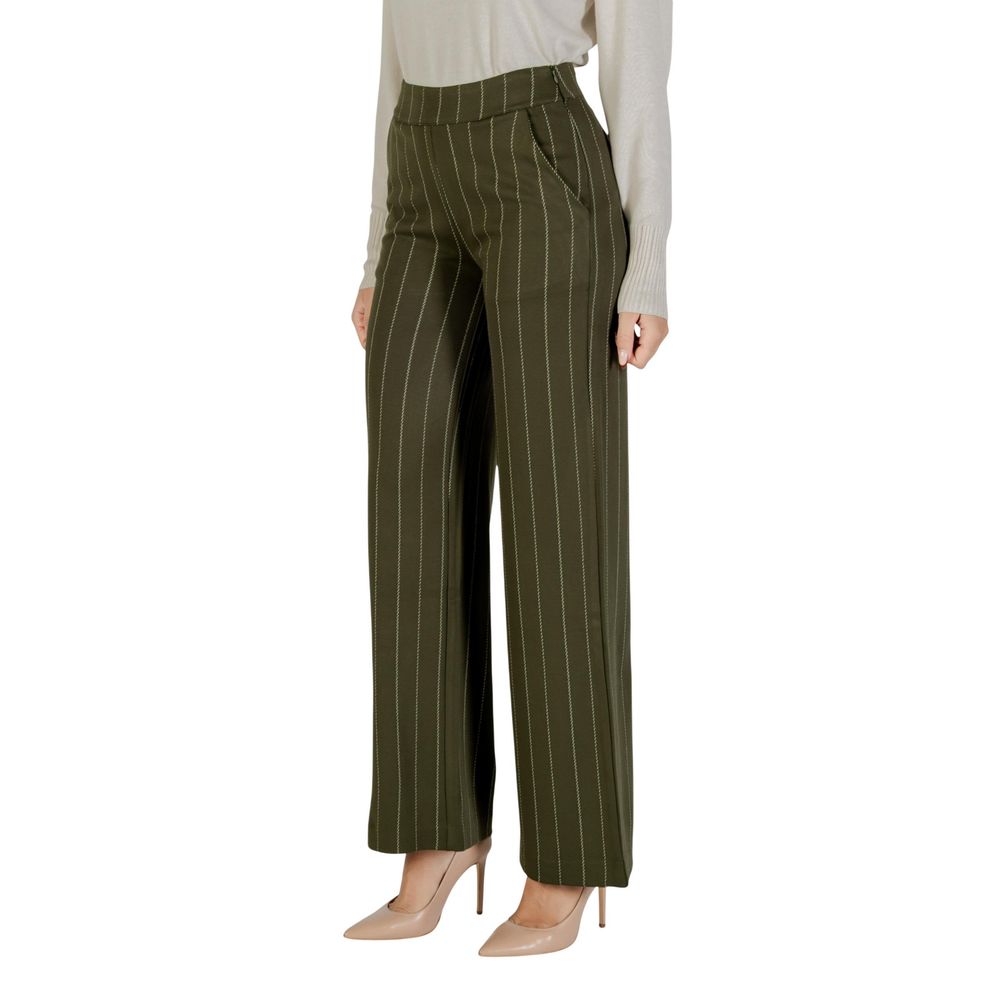 Bicolor Viscose Casual Pants - ventzia