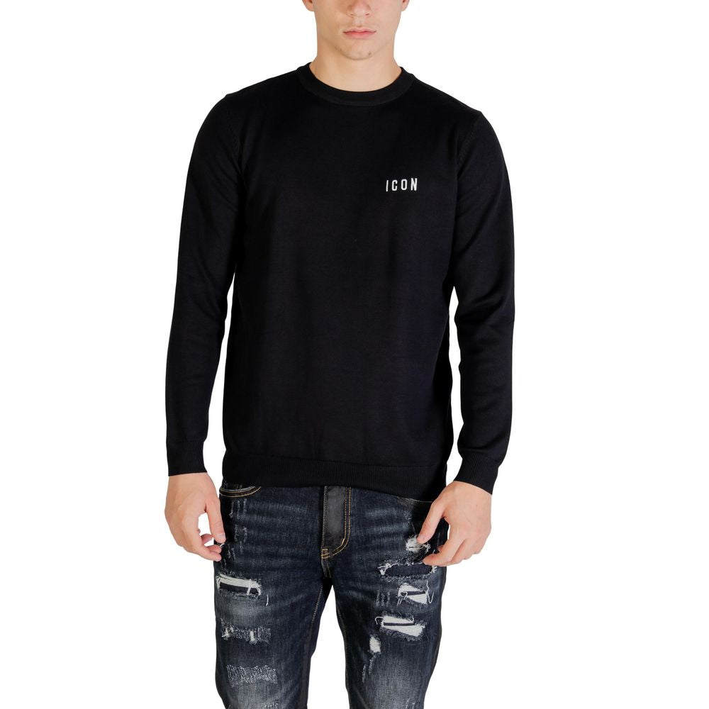 Black Viscose Sweatshirt - ventzia