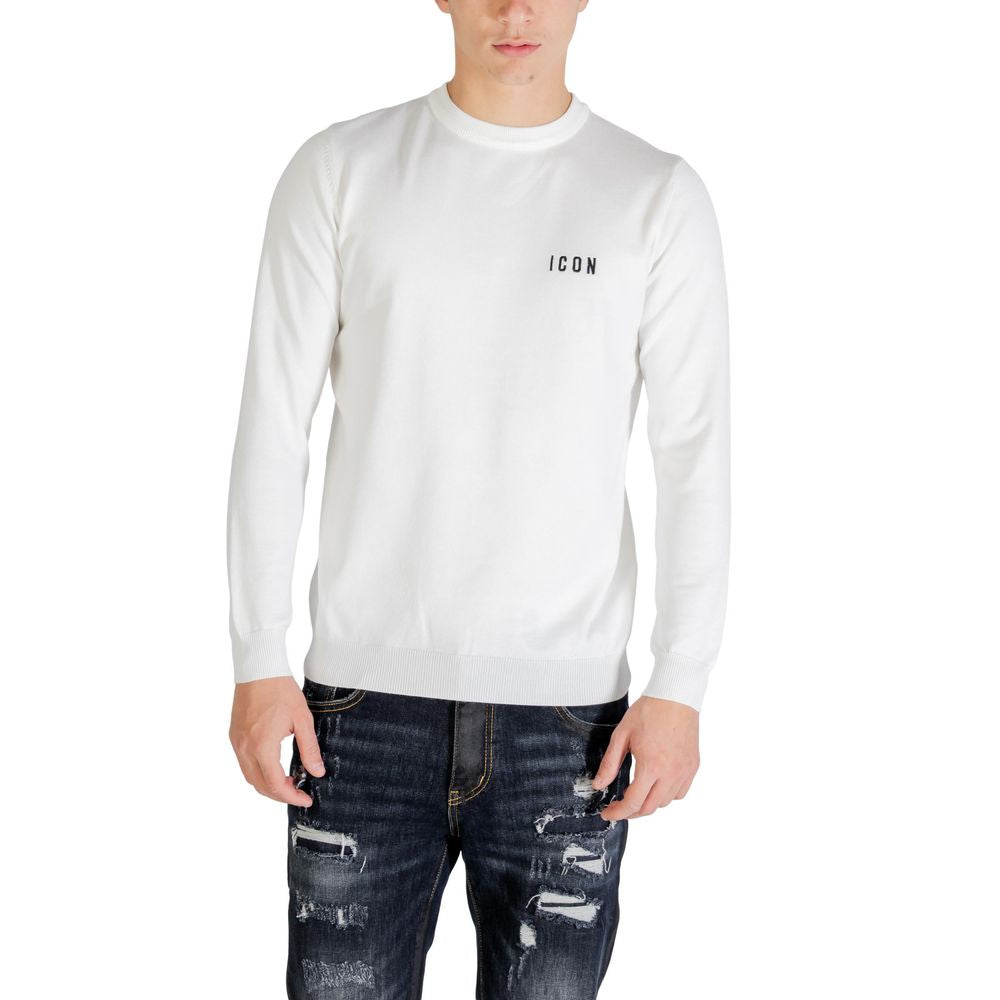 White Viscose Sweatshirt - ventzia