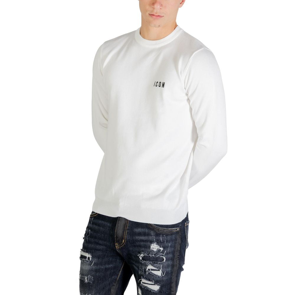 White Viscose Sweatshirt - ventzia
