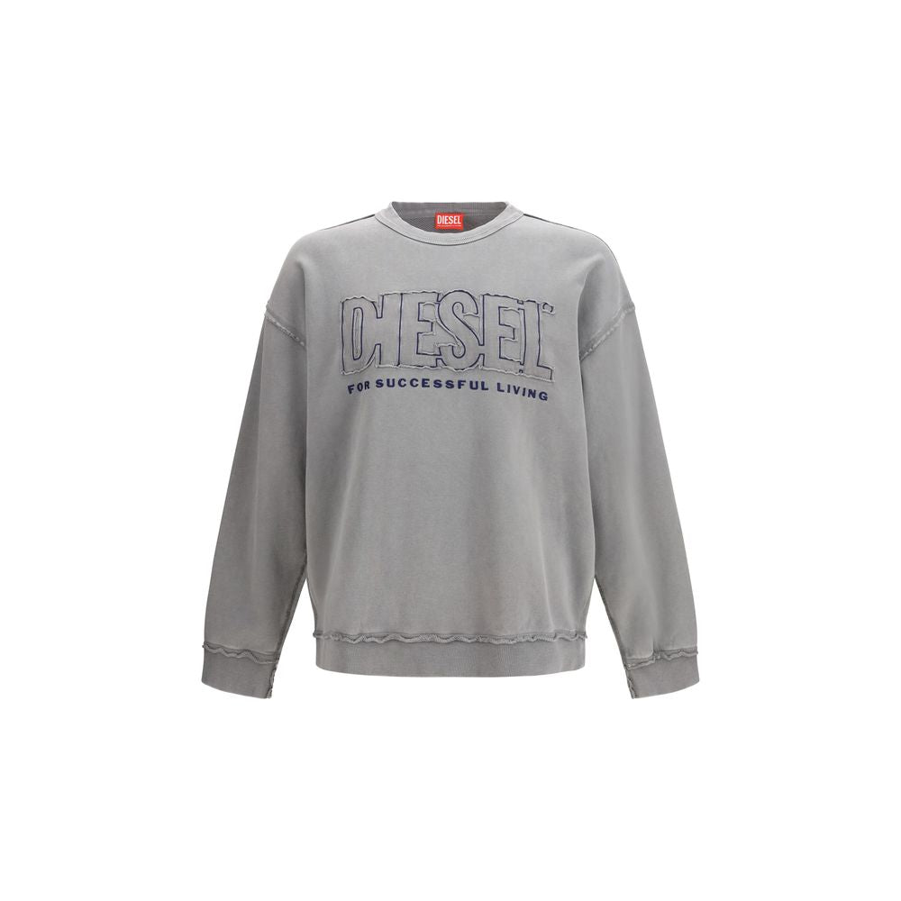 Gray Cotton Sweatshirt - ventzia
