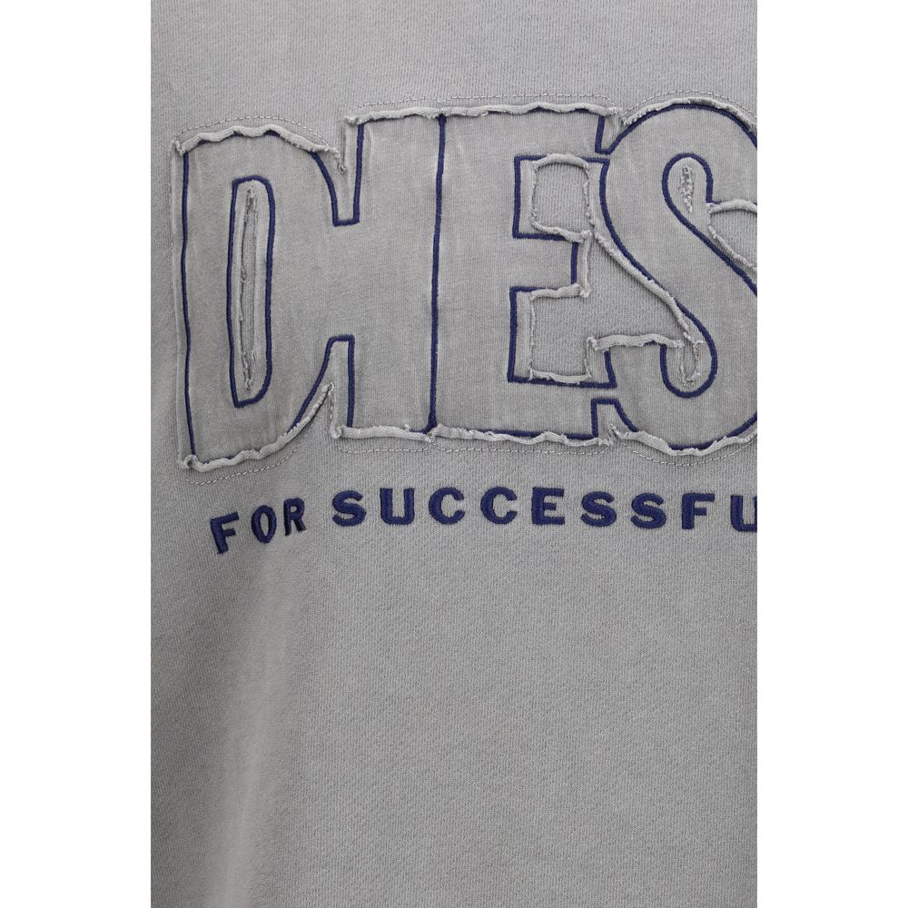 Gray Cotton Sweatshirt - ventzia