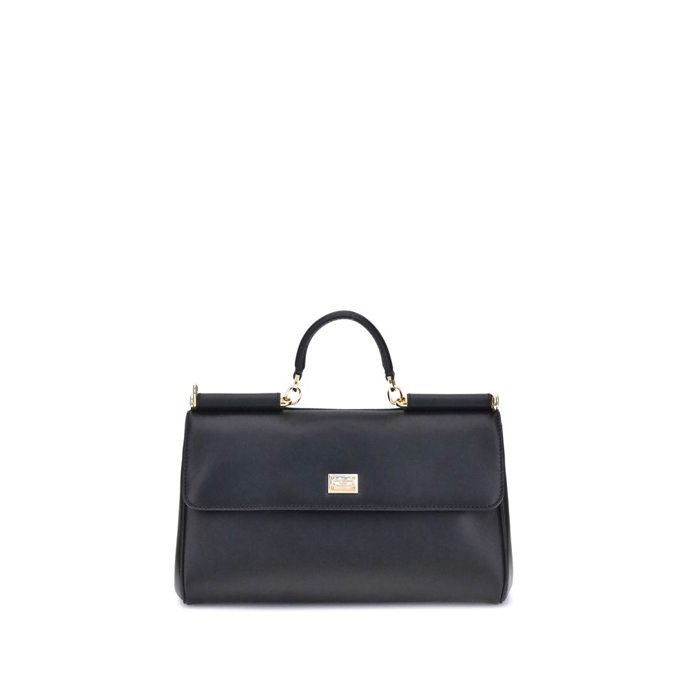 Black Calf Leather Bos Taurus Handbag - ventzia