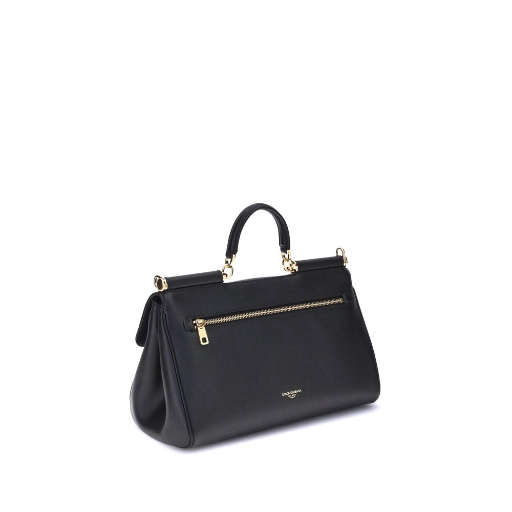 Black Calf Leather Bos Taurus Handbag - ventzia