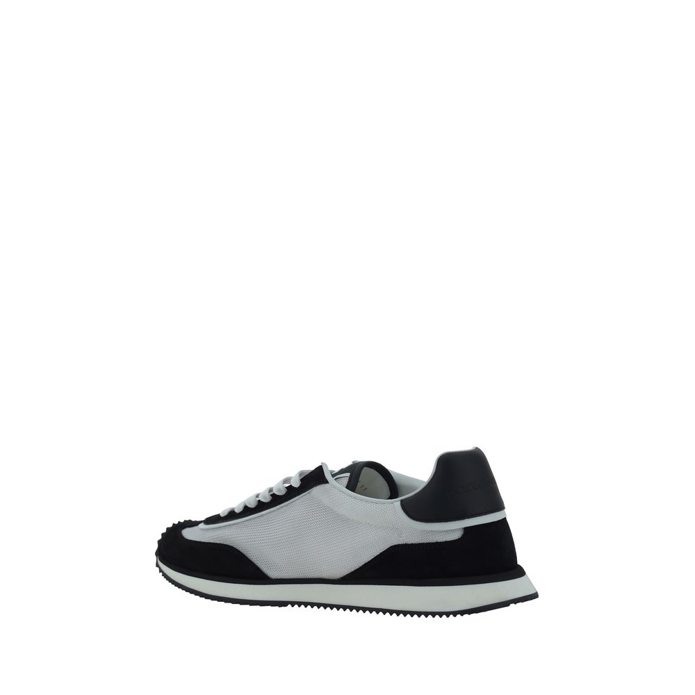 White Rubber Low Top Sneakers - ventzia