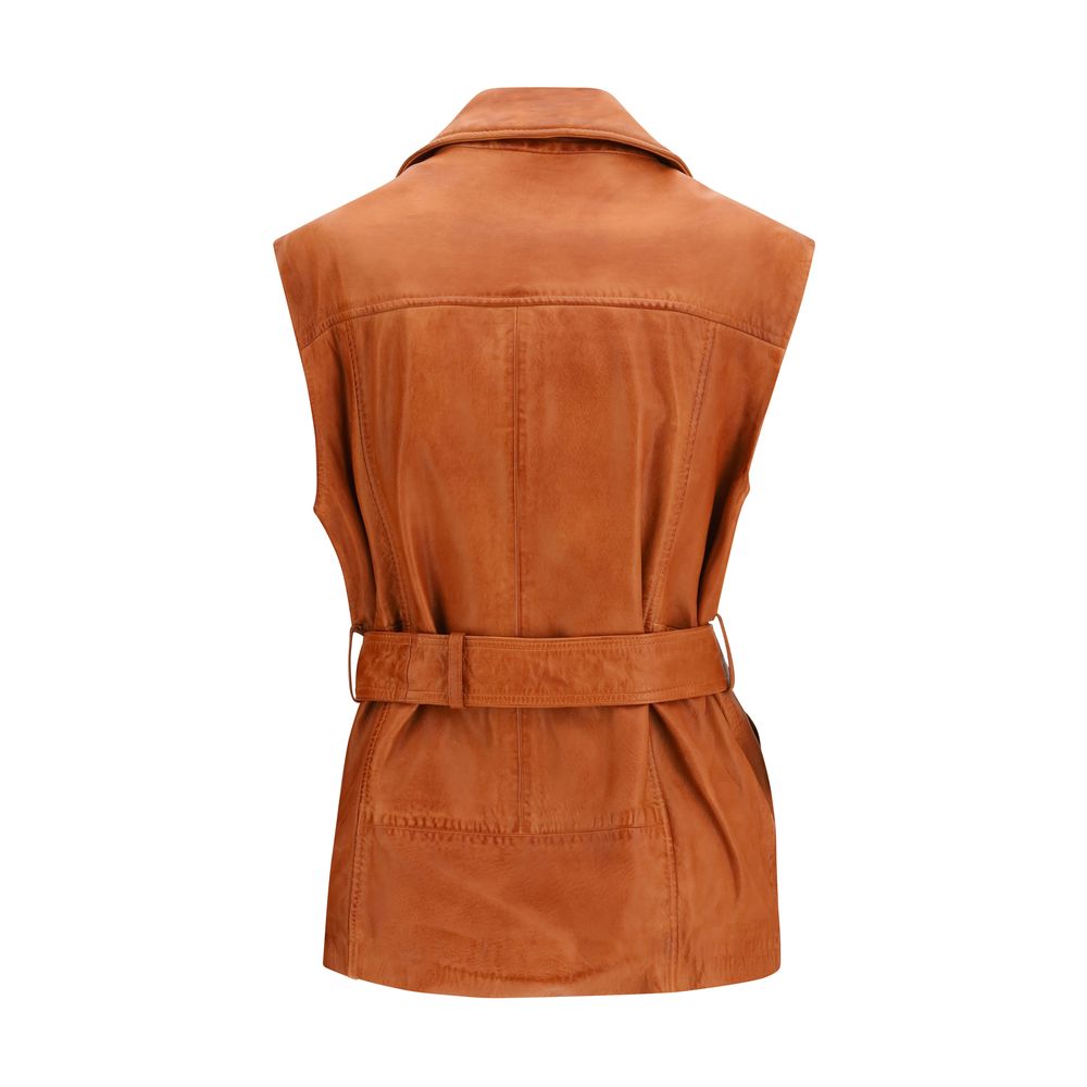 Brown Goatskin Clothing - ventzia