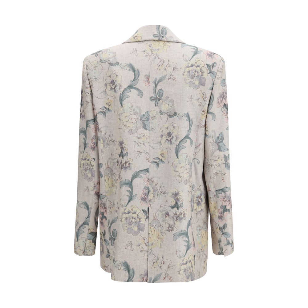Multicolor Viscose Coat - ventzia