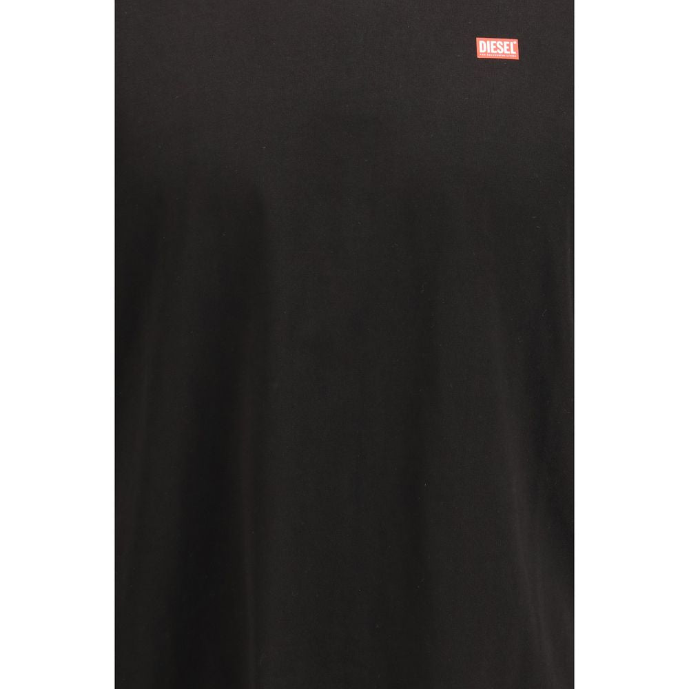 Black Cotton T-Shirt - ventzia