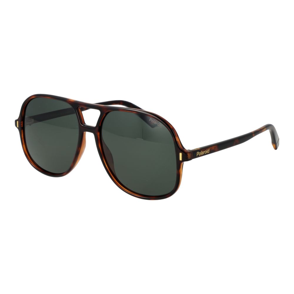 Brown Polycarbonate Sunglasses - ventzia