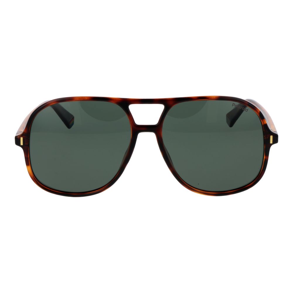 Brown Polycarbonate Sunglasses - ventzia