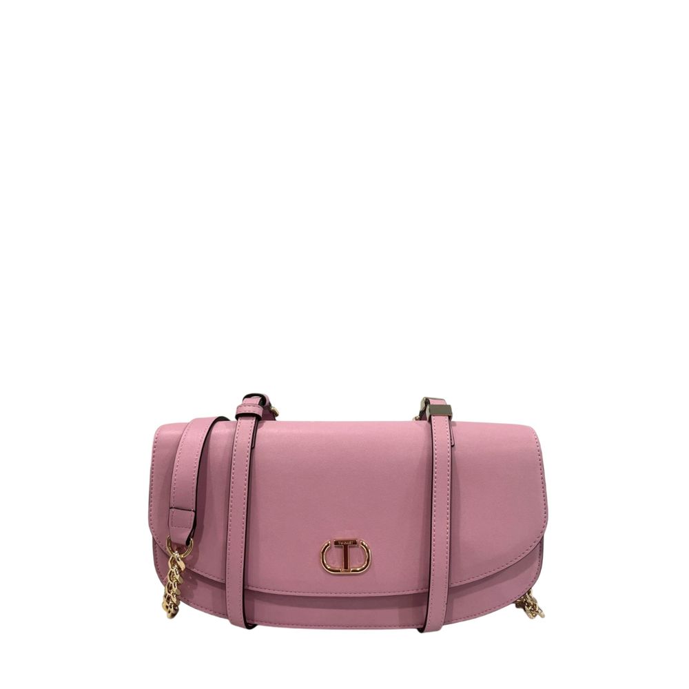 Pink PU Women Shoulder Bag - ventzia