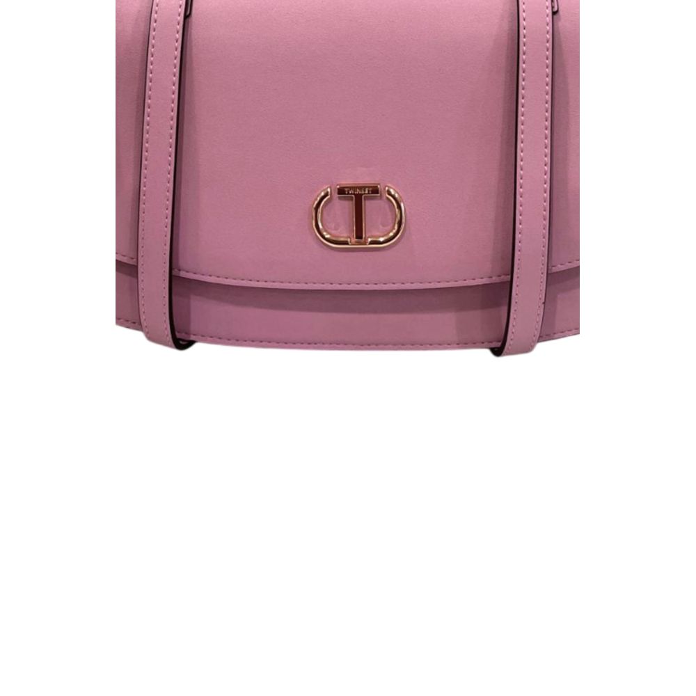 Pink PU Women Shoulder Bag - ventzia