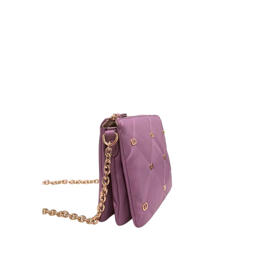 Purple Faux Leather Women Crossbody Bag - ventzia