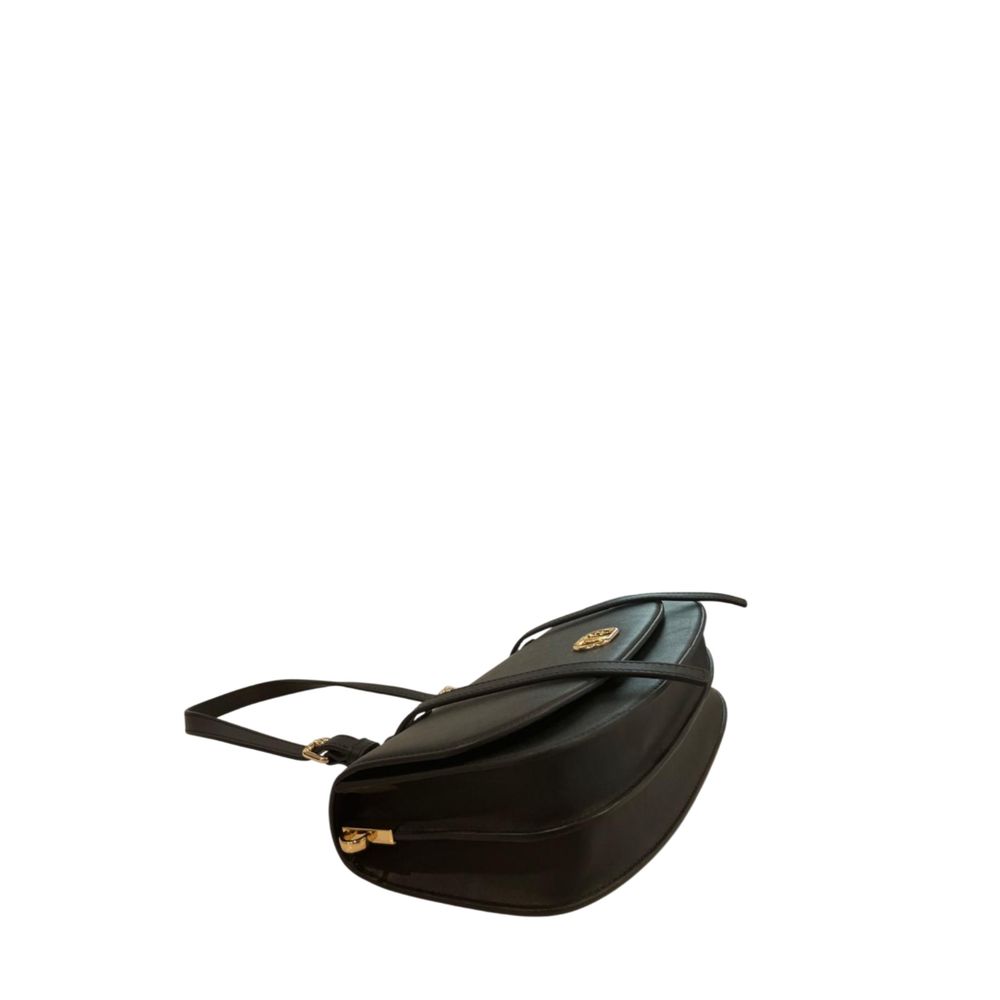 Black PU Women Shoulder Bag - ventzia