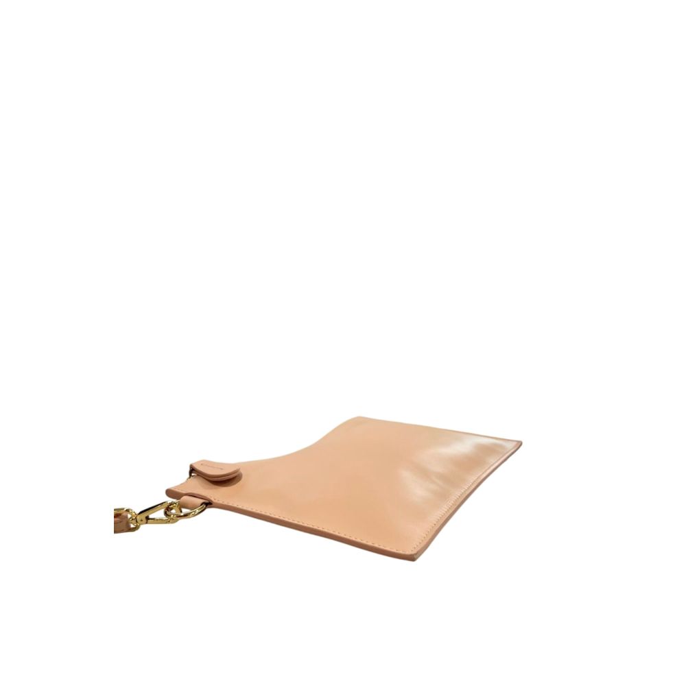 Pink Polyurethane Women Clutch - ventzia