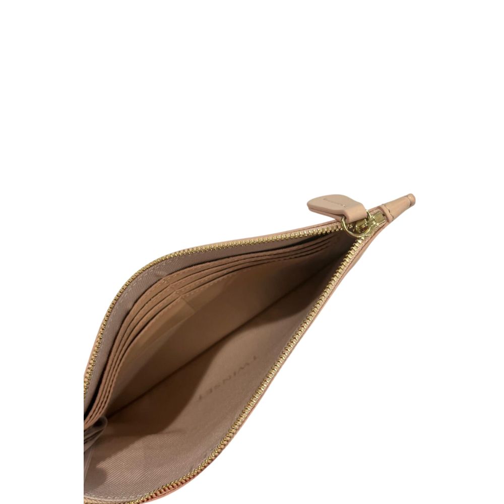 Pink Polyurethane Women Clutch - ventzia