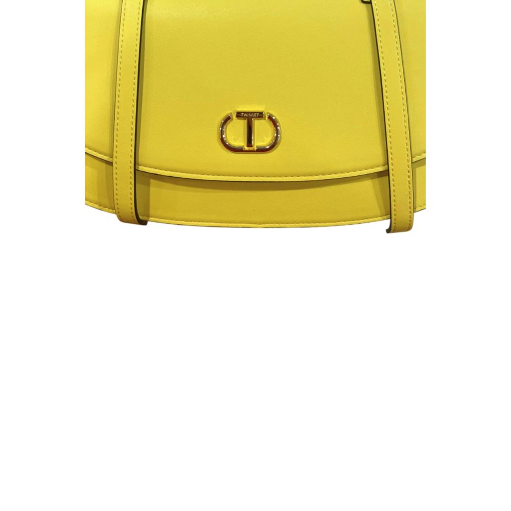Yellow PU Women Shoulder Bag - ventzia