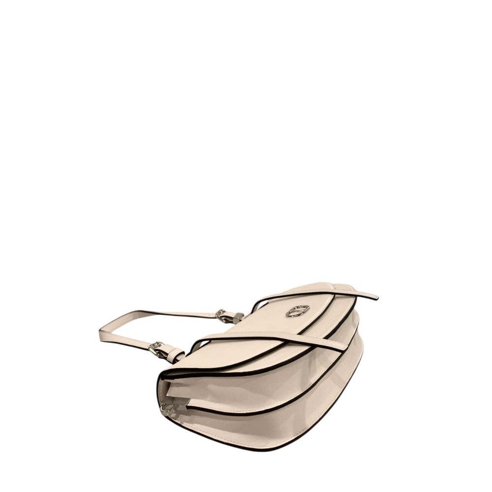 White PU Women Shoulder Bag - ventzia