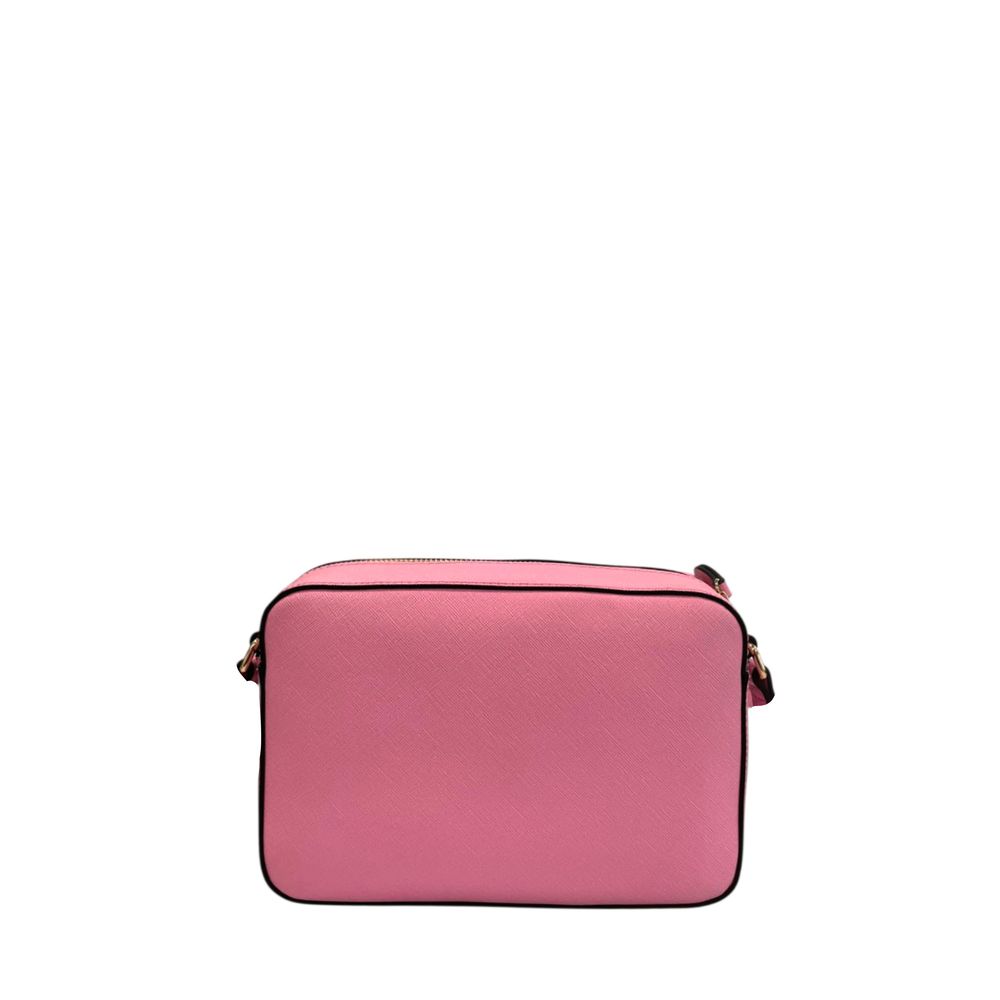 Pink PU Women Crossbody Bag - ventzia