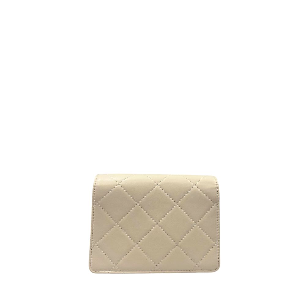 Beige PU Women Crossbody Bag - ventzia