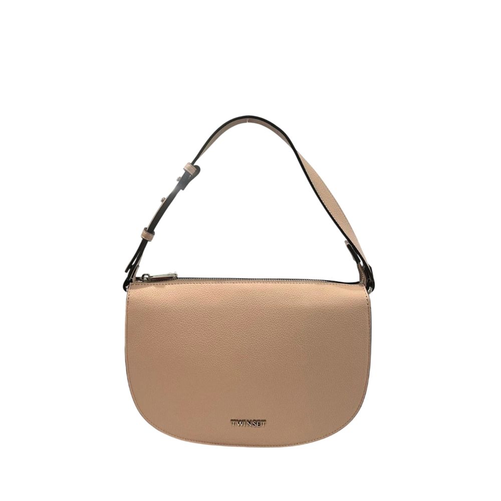 Pink PU Women Shoulder Bag - ventzia