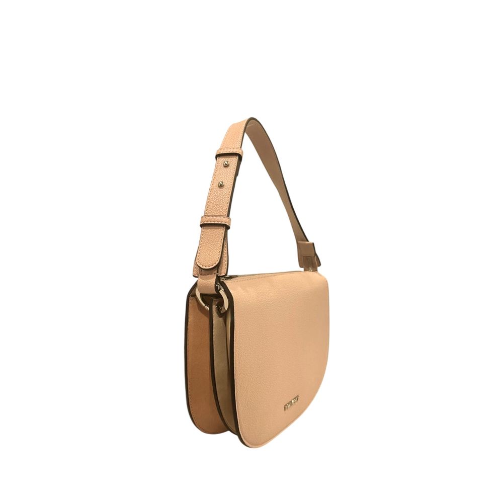 Pink PU Women Shoulder Bag - ventzia